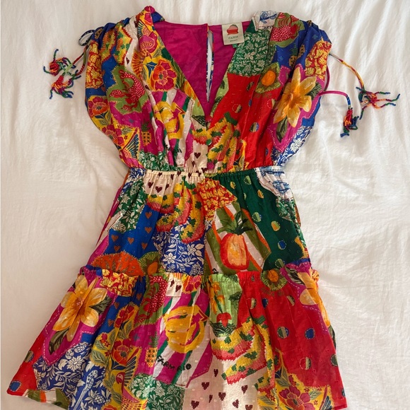 FARM Rio Colorful Floral Mini Dress - Picture 1 of 4